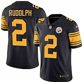 Nike Men & Women & Youth Steelers 2 Mason Rudolph Black Color Rush Limited Jersey,baseball caps,new era cap wholesale,wholesale hats